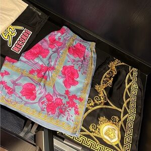 Versace Floral Print Shorts